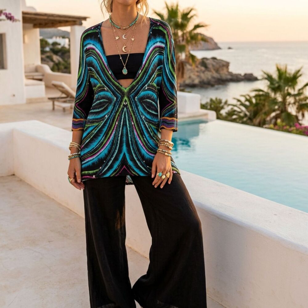 Custo Barcelona Knitwear Deep V Thin Sweater Tunic